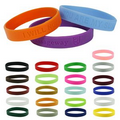Silicone Wristband -- 1/2" Debossed